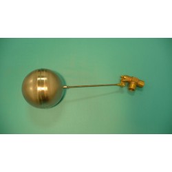 1" Brass Valve w/ 1/4" x 9" Stainless Steel Float Arm w/ 6" Round Stainless Float Ball