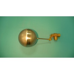 1" Brass Valve  w/ 1/4" x 4" Stainless Steel Float Arm w/ 6" Round Stainless Float Ball