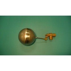 1" Brass Valve w/ 1/4" x 3 1/2" Stainless Steel Float Arm w/ 6" Round Stainless Float Ball