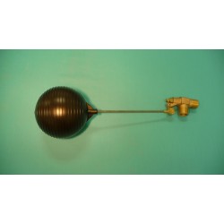 1" Brass Valve w/ 1/4" x 9" Stainless Steel Float Arm w/ 6" Round Plastic Float Ball
