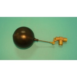 1" Brass Valve w/ 1/4" x 4" Stainless Steel Float Arm w/ 6" Round Plastic Float Ball