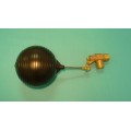 1" Brass Valve w/ 1/4" x 3 1/2" Stainless Steel Float Arm w/ 6" Round Plastic Float Ball