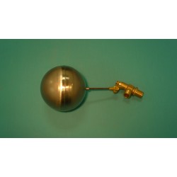 3/4" Brass Valve w/ 1/4" x 3 1/2" Stainless Steel Float Arm w/ 6" Round Stainless Float Ball