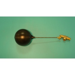 3/4" Brass Valve w/ 1/4" x 9" Stainless Steel Float Arm w/6" Round Plastic Float Ball