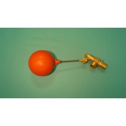 3/4" Brass Valve w/ 1/4" x 4" Stainless Steel Float Arm w/4" Round Plastic Float Ball