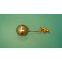1/2" Brass Valve w/ 1/4" x 4" Stainless Steel Float Arm w/ 5" Round Stainless Float Ball