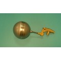 3/8" Brass Valve w/ 1/4" x 2" Stainless Steel Float Arm w/4" Round Stainless Float Ball