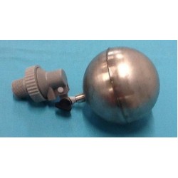 1/2" Hawkey\Brower Valve w/ Short Float Arm w/ 4" Stainless Float Ball - 5/32 Orifice